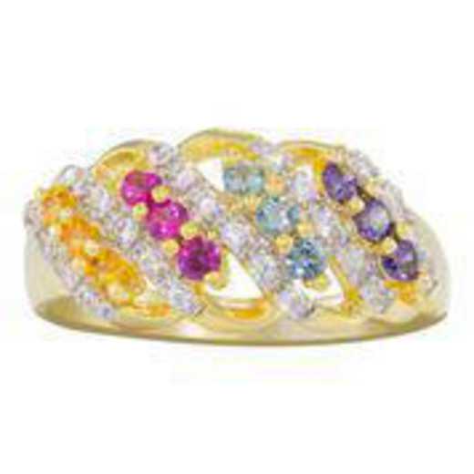 Mother's Four Row Family Birthstone Ring